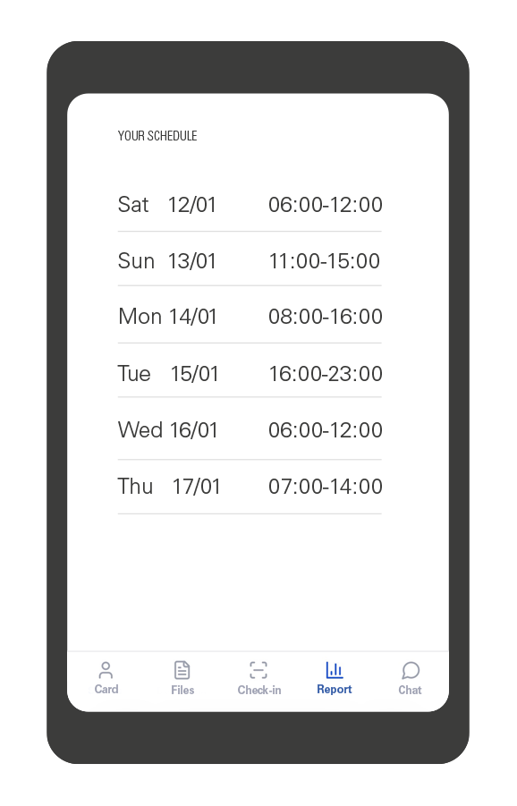 Worker portal screen 2